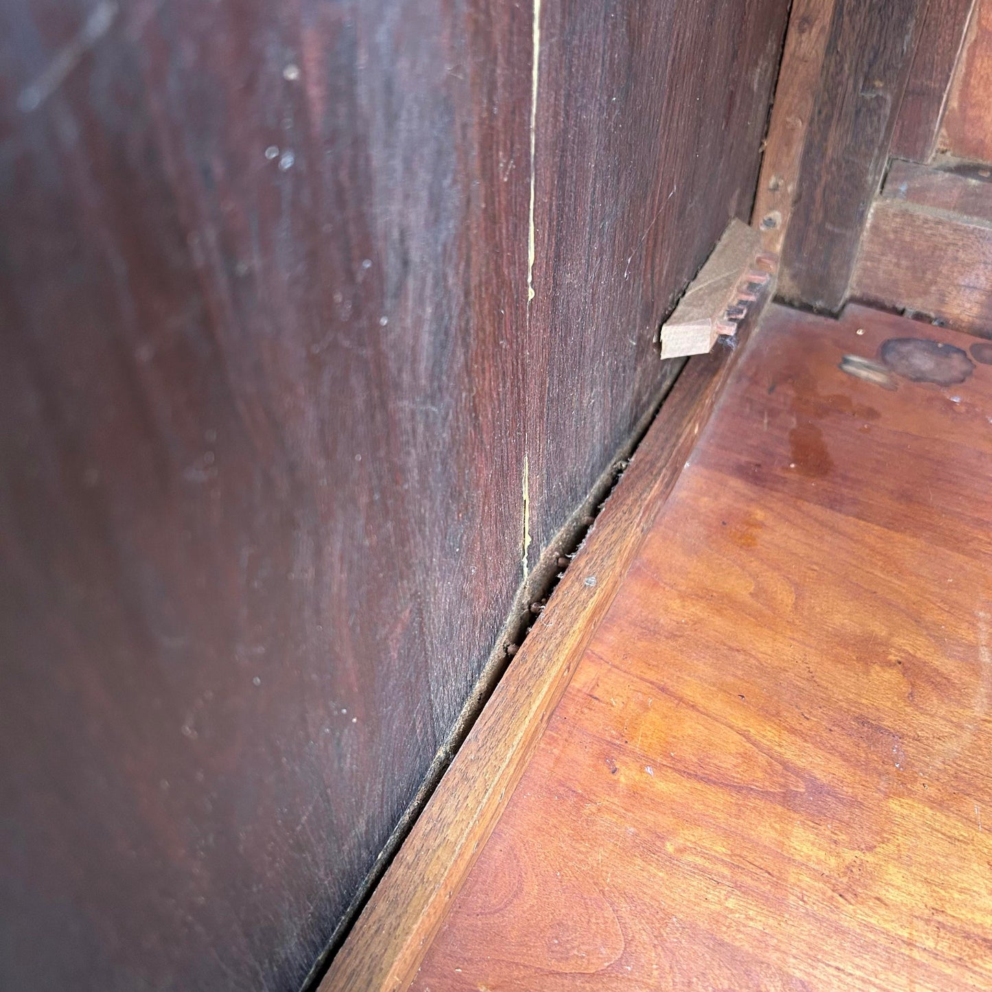 Signed Studio-Made Solid Rosewood and Walnut Credenza by Jeffrey Greene