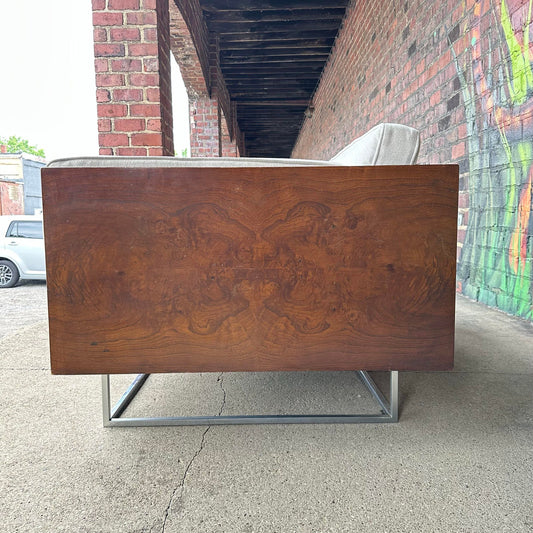 Milo Baughman for Thayer Coggin Burlwood Case Sofa Mid-Century Modern