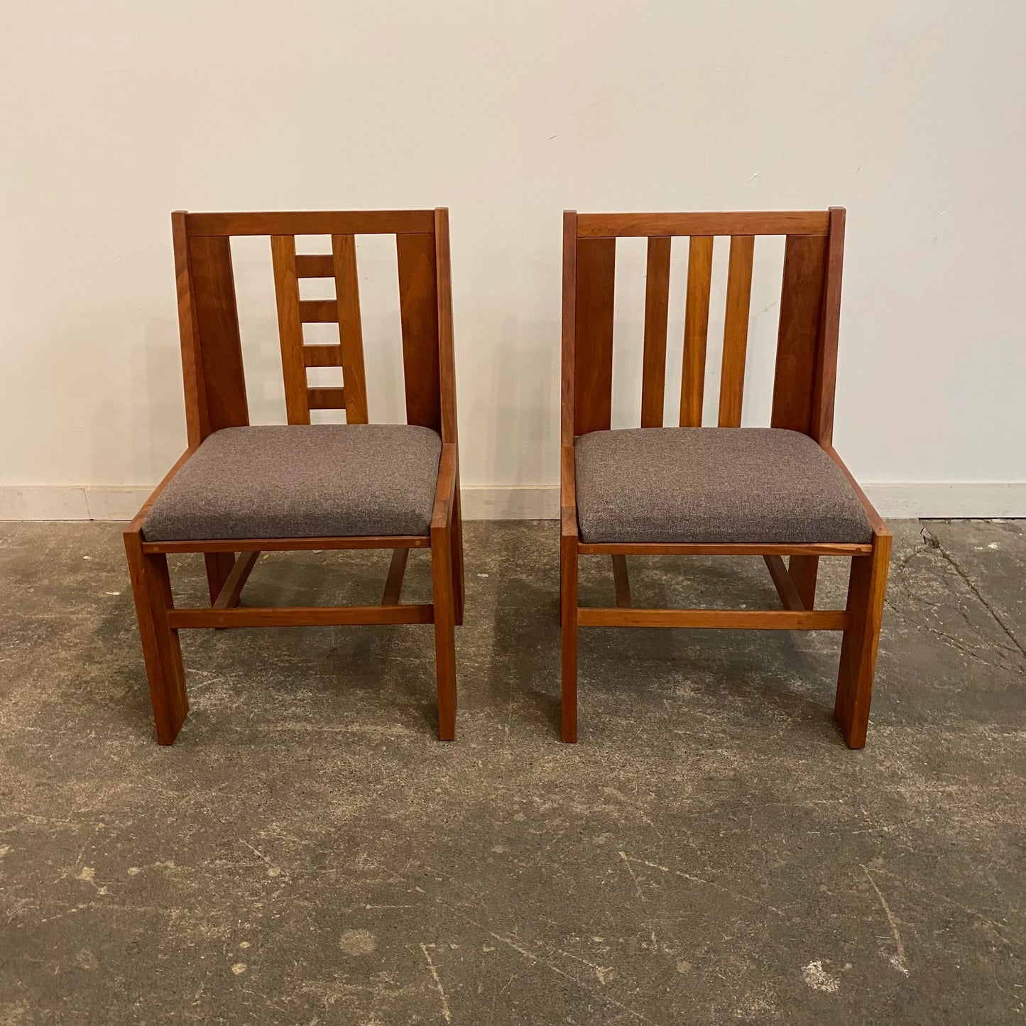 Pair of American Studio Made Chairs by Bruce DeMarco Cleveland Ohio