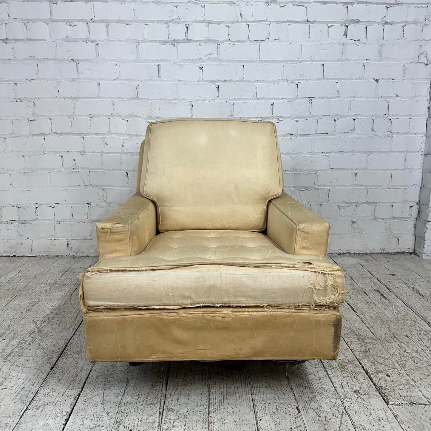 Edward Wormley for Dunbar Brass Leg Lounge Chair