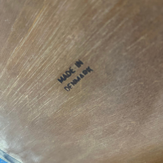 Pair of Danish Wooden Dining Side Chairs With Exposed Wood Backs