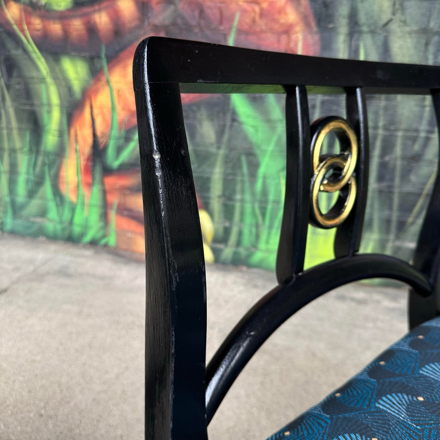 Mid-Century Modern Michael Taylor for Baker Dining Chairs W. Interlocking Circle