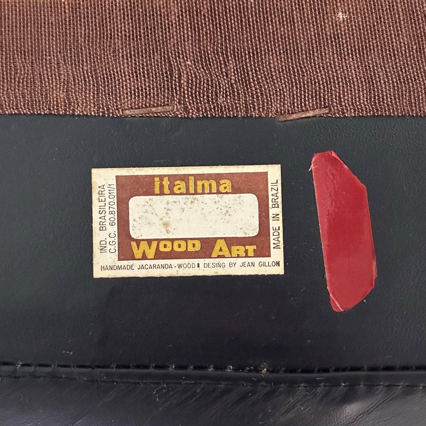 Jean Gillon Mid-Century Modern Office Chair Brazillian Leather