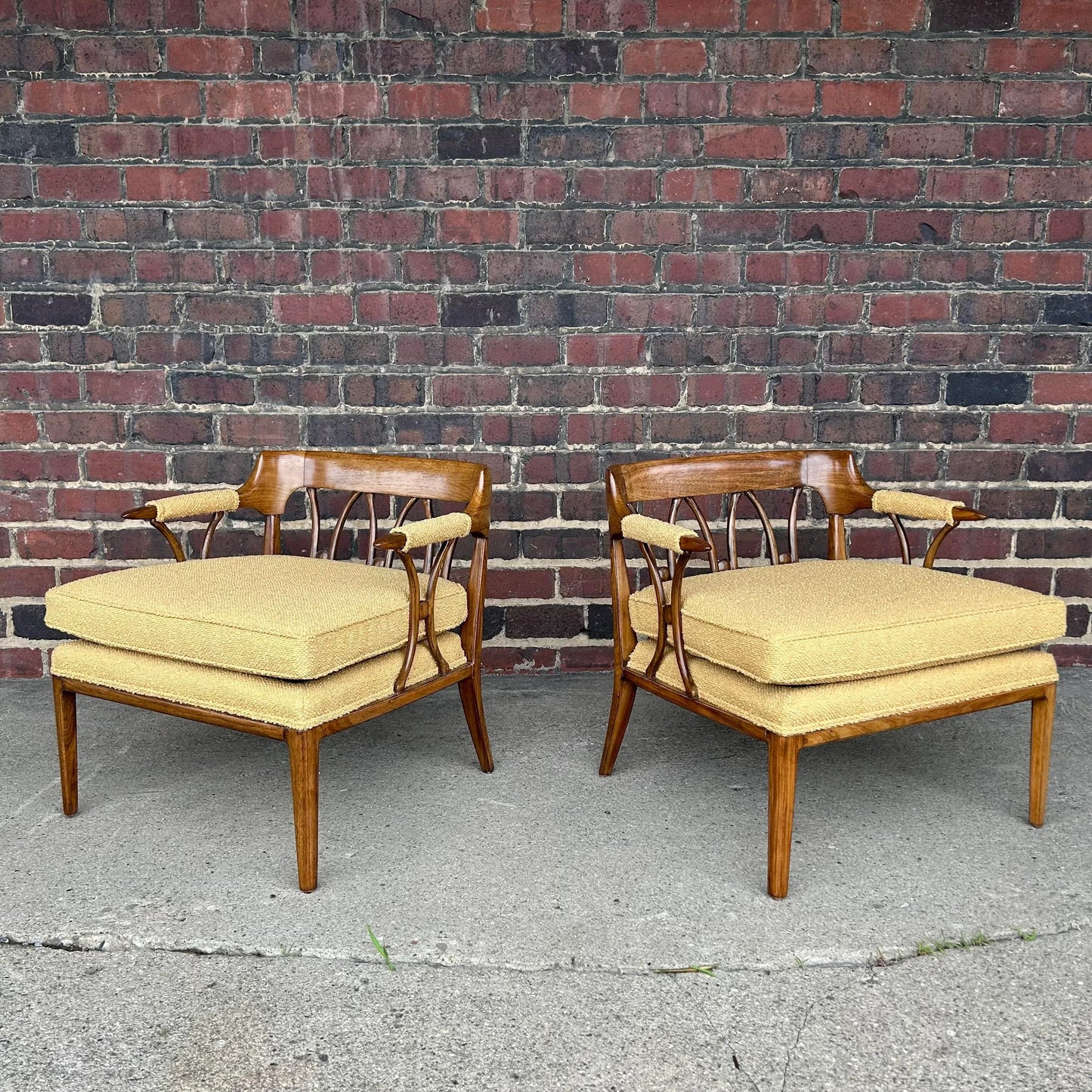 Pair of Tomlinson Sophisticate Arm Chairs for Erwin Lambeth