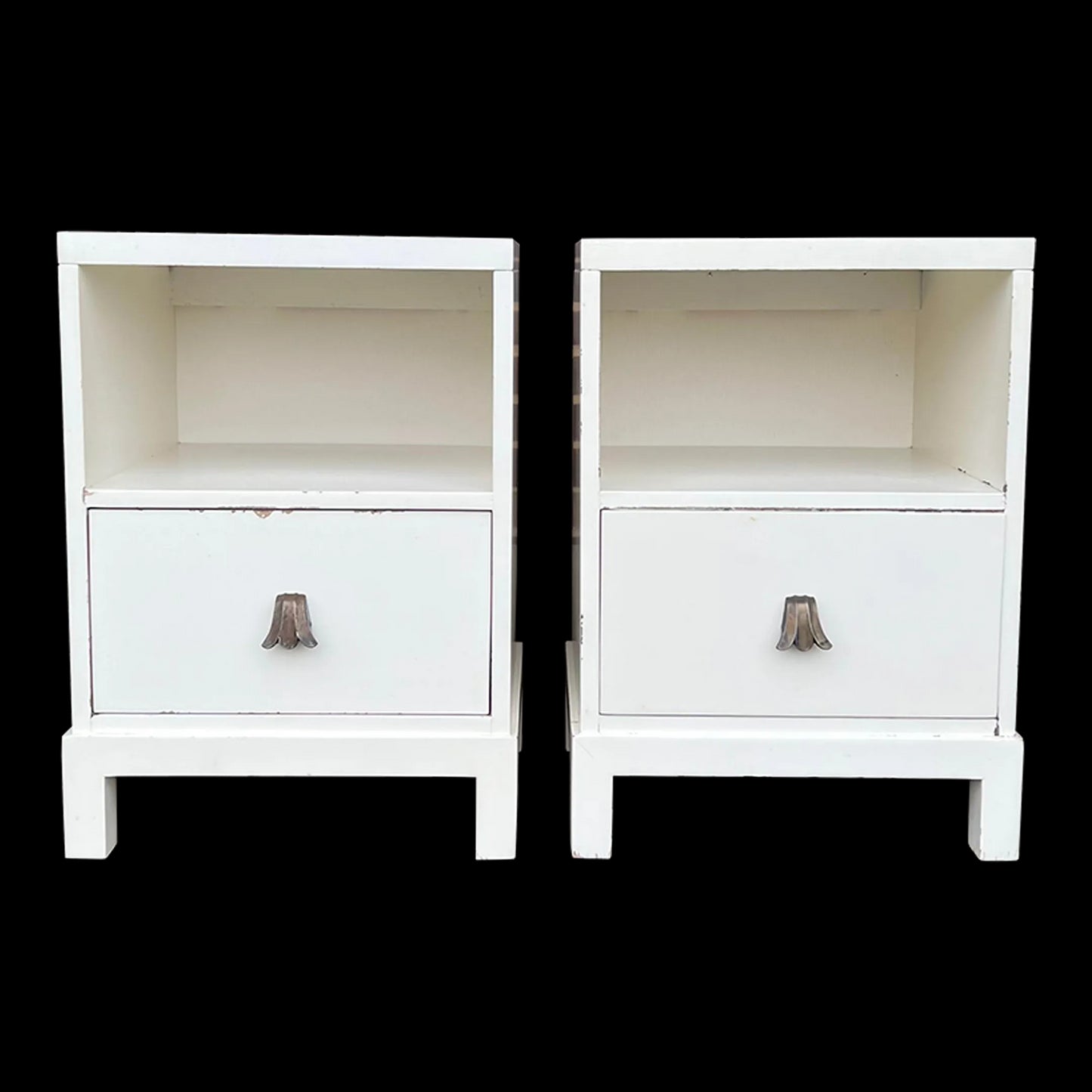 Pair of Widdicomb Night Stands Brass Pulls Gibbings?