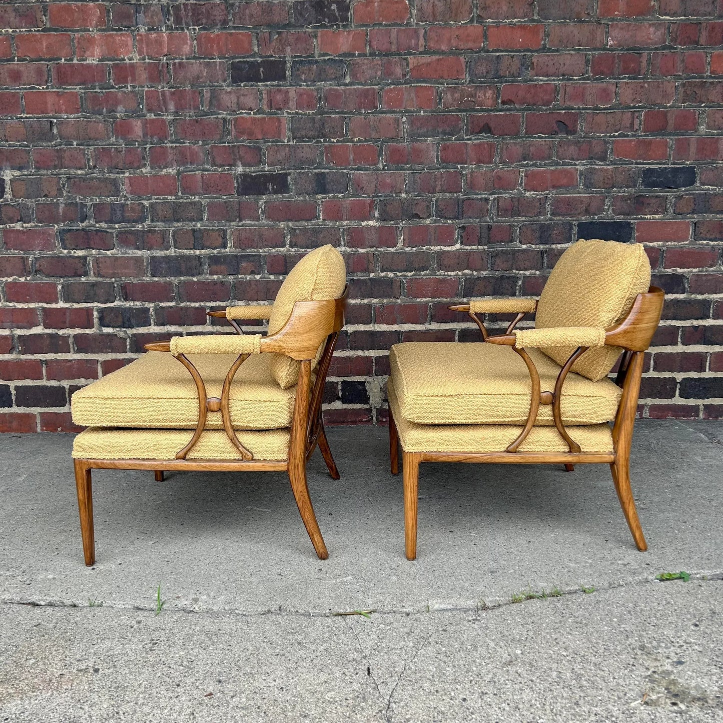 Pair of Tomlinson Sophisticate Arm Chairs for Erwin Lambeth