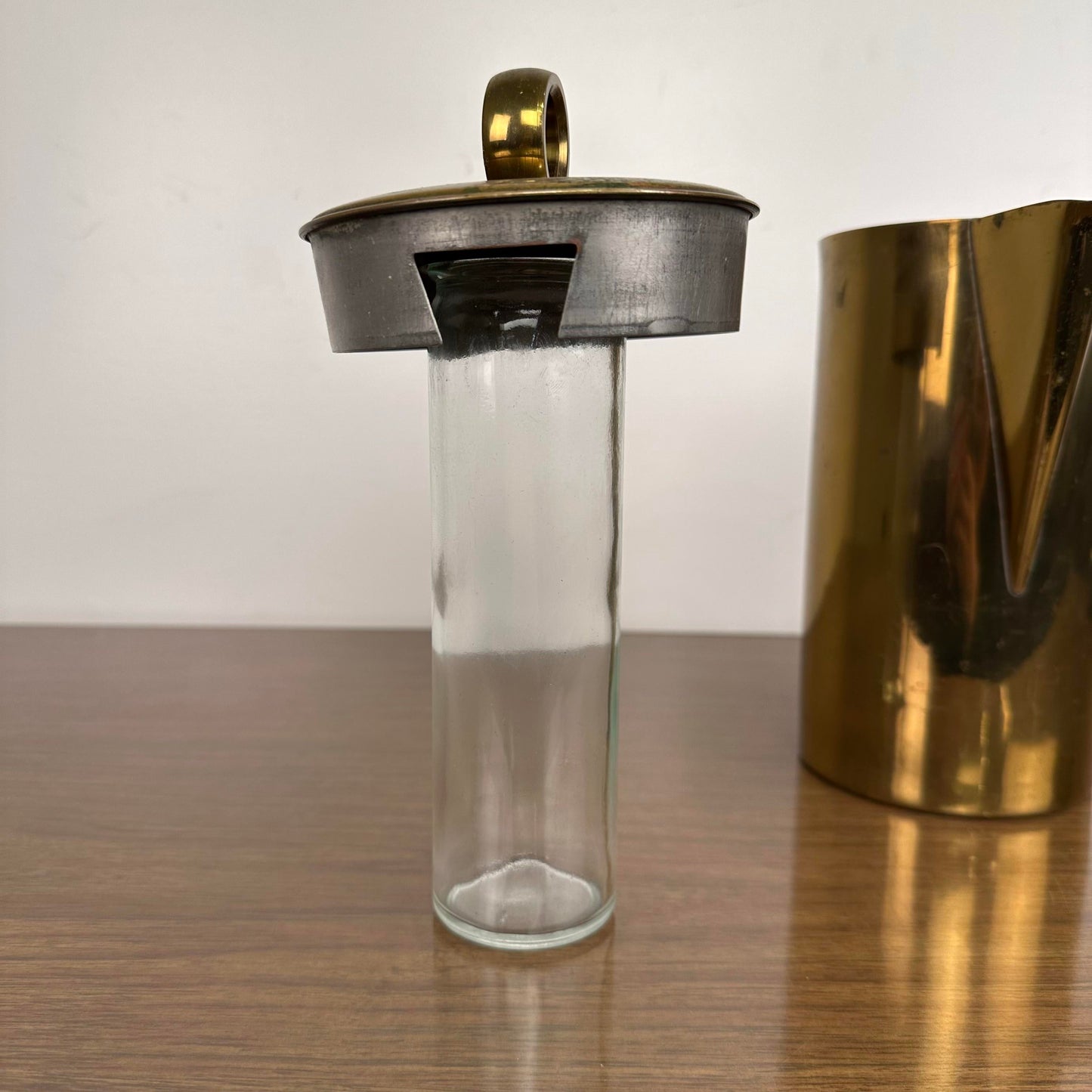 “El Dorado” by Georges Briard for English Sliver Pitcher Brass Plated Silver