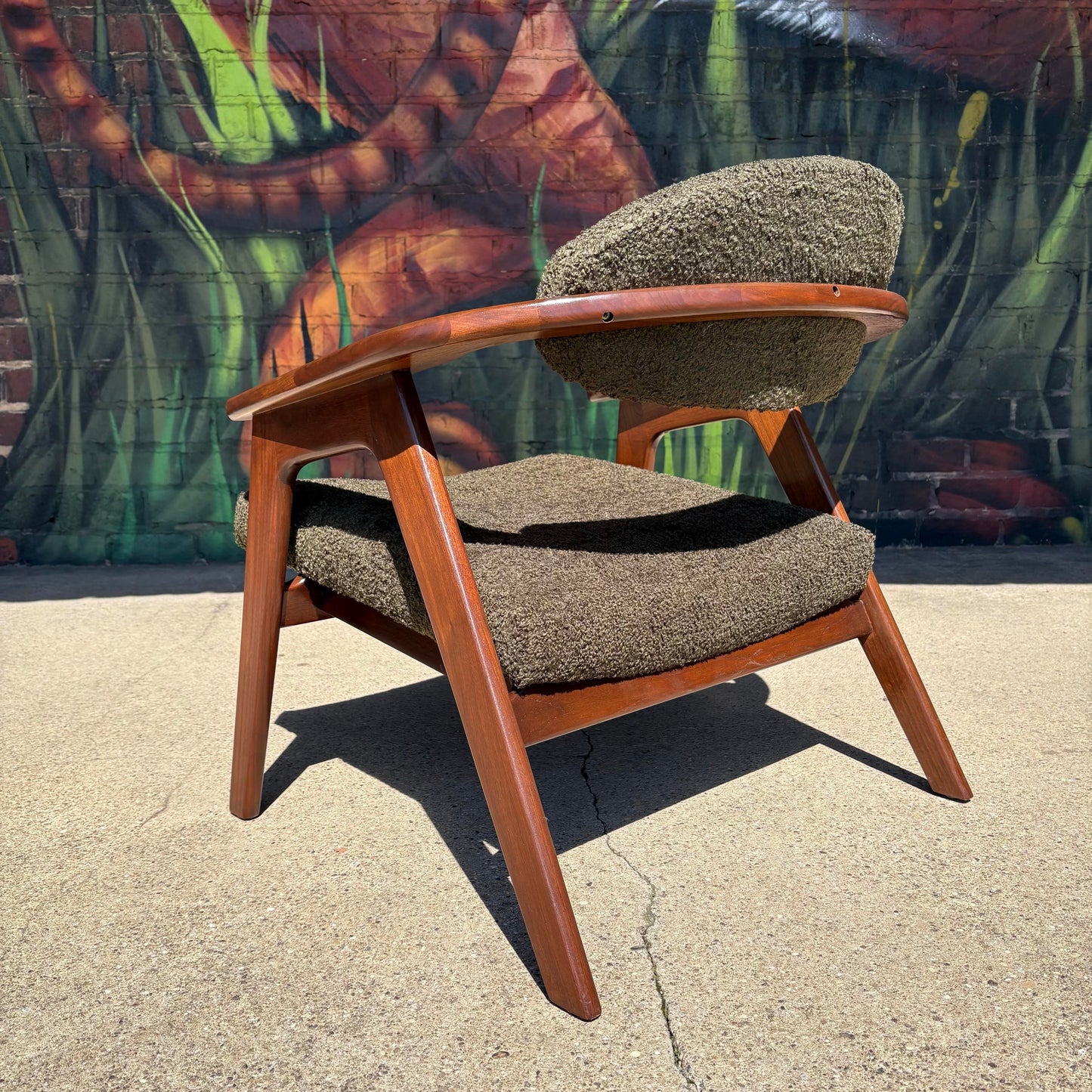 Reupholstered Adrian Pearsall Lounge Chair