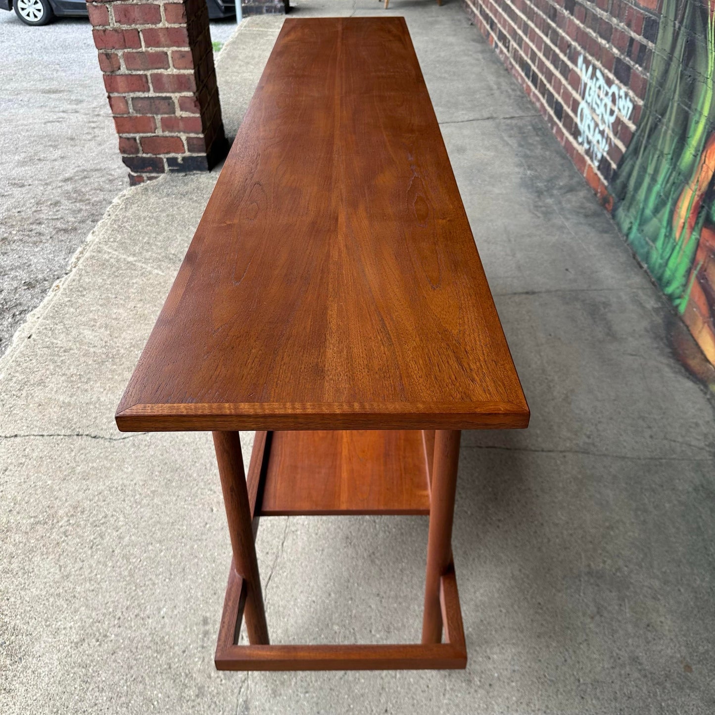 William Pahlmann Walnut Studio Console Table
