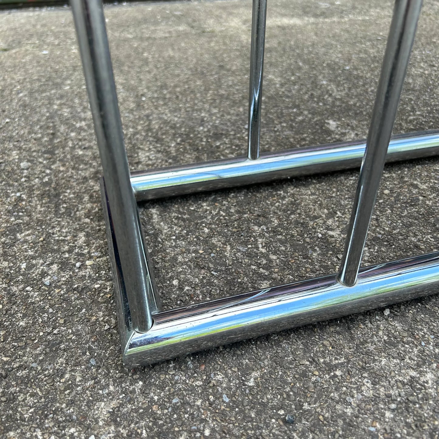 Milo Baughman Style Smoked Glass Console Table