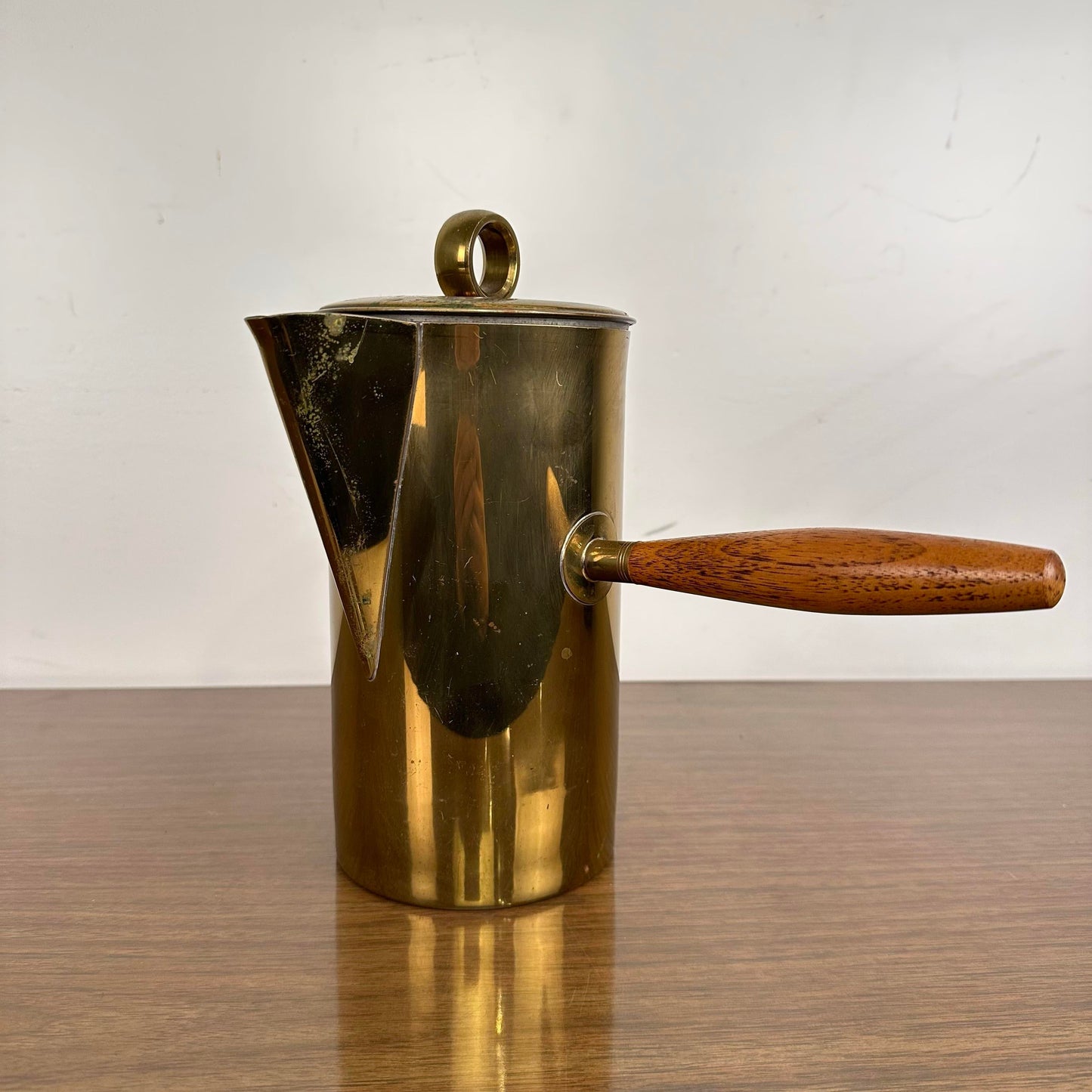 “El Dorado” by Georges Briard for English Sliver Pitcher Brass Plated Silver