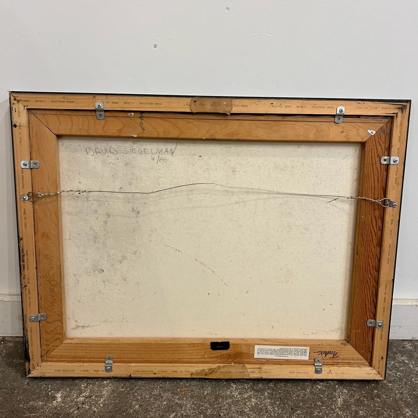 Still Life Oil Painting by David Siegelman Framed