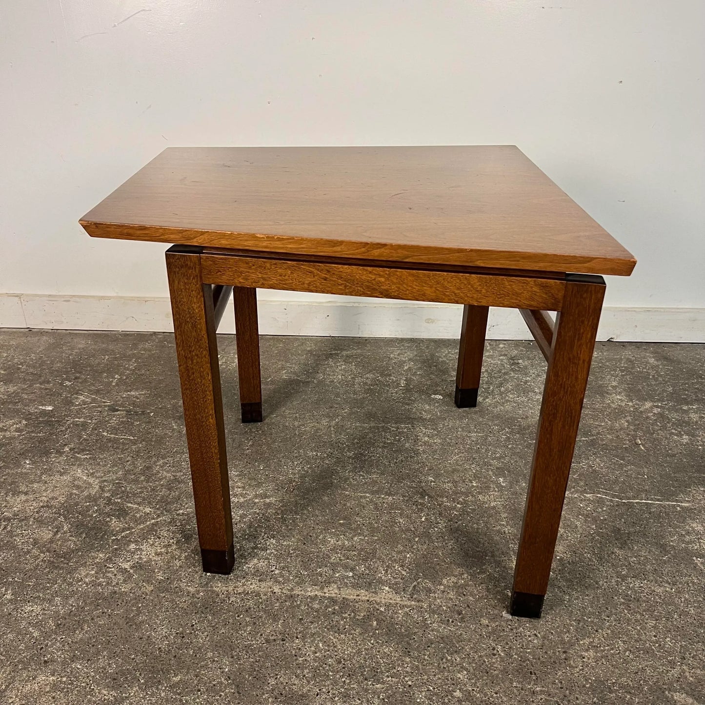 Dunbar Side Table Leather Wrapped Feet