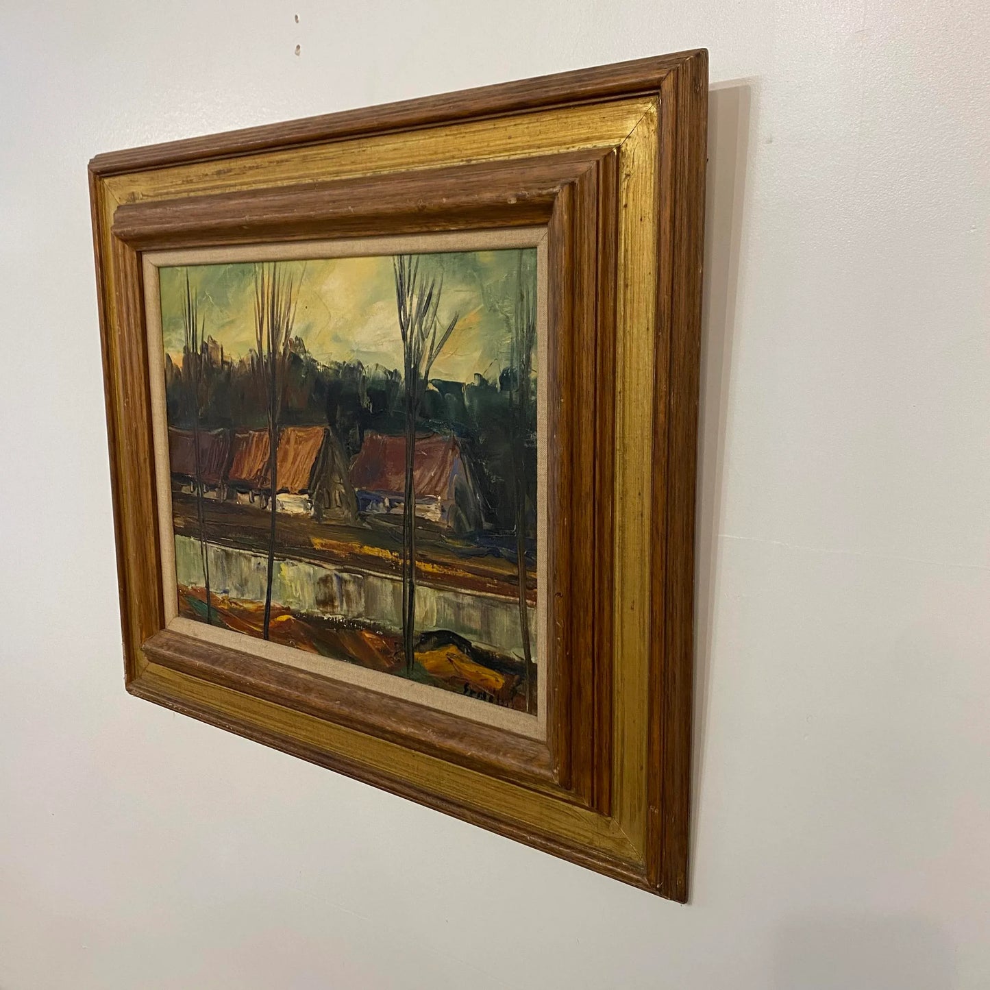 Framed and Signed Landscape Painting by Erdelyi