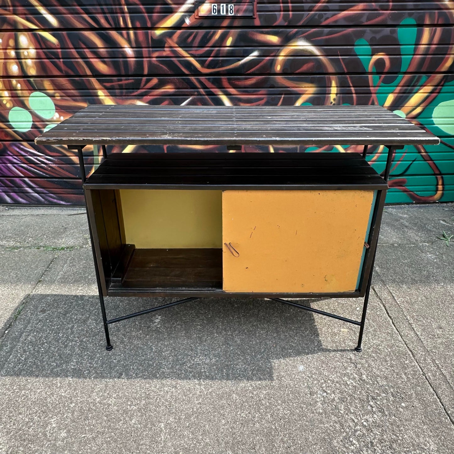 1950s Mid Century Arthur Umanoff Cocktail Dry Bar or Sideboard for Raymor