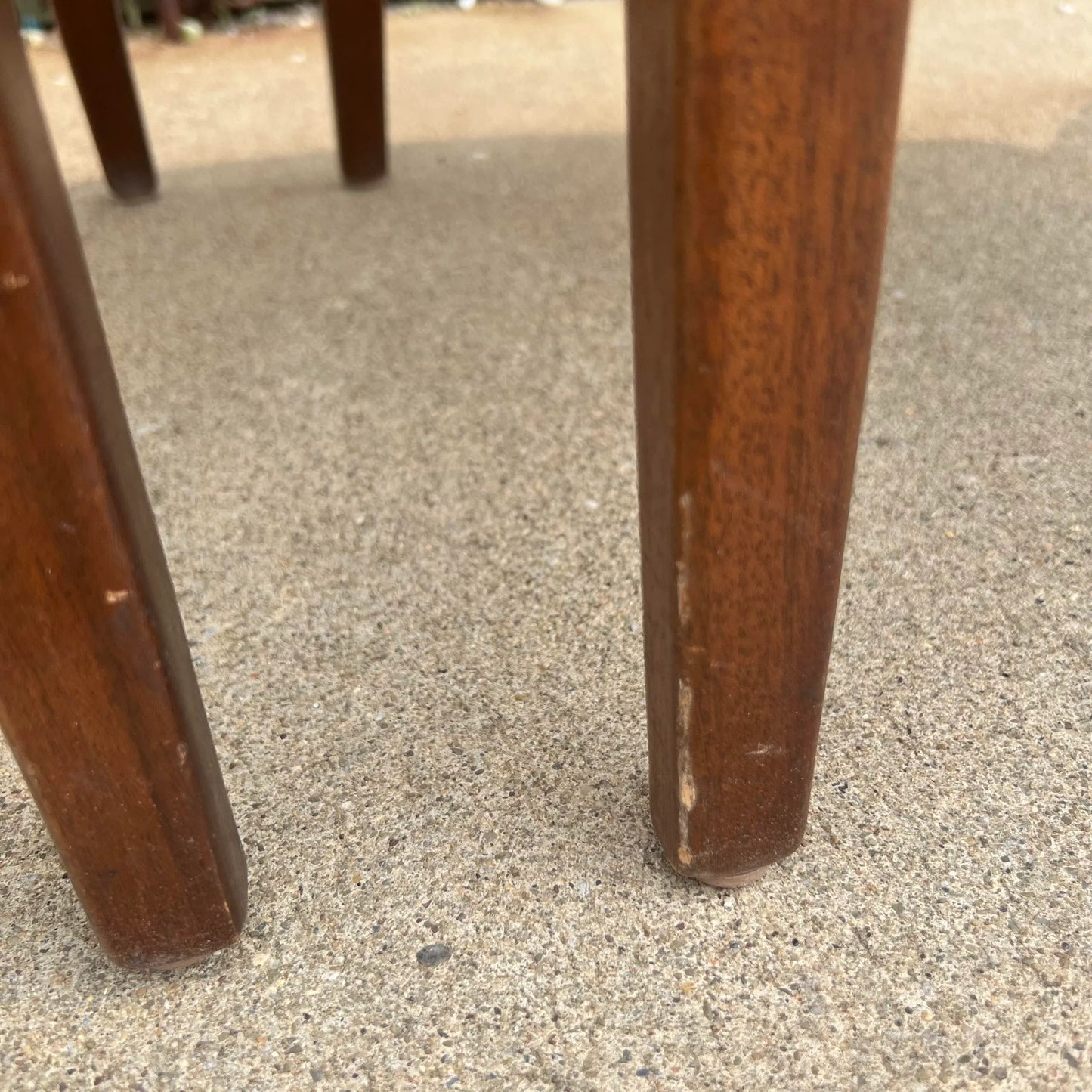 Pair of Bentwood Office Chairs by Don Pettit for Knoll Blue and White Fabric