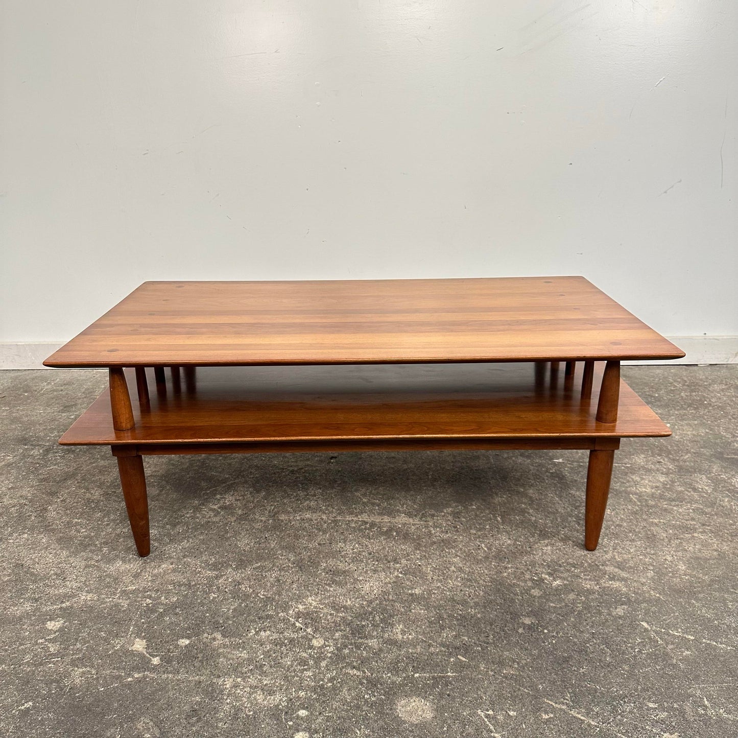 Willett Furniture Solid Cherry Two-Tier Coffee Table