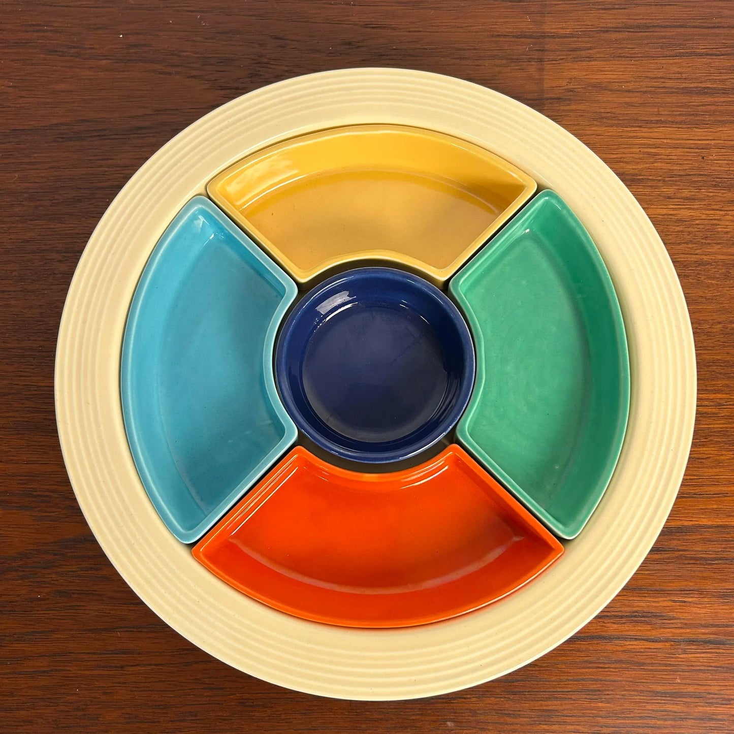 Fiestaware Colorful Relish Tray