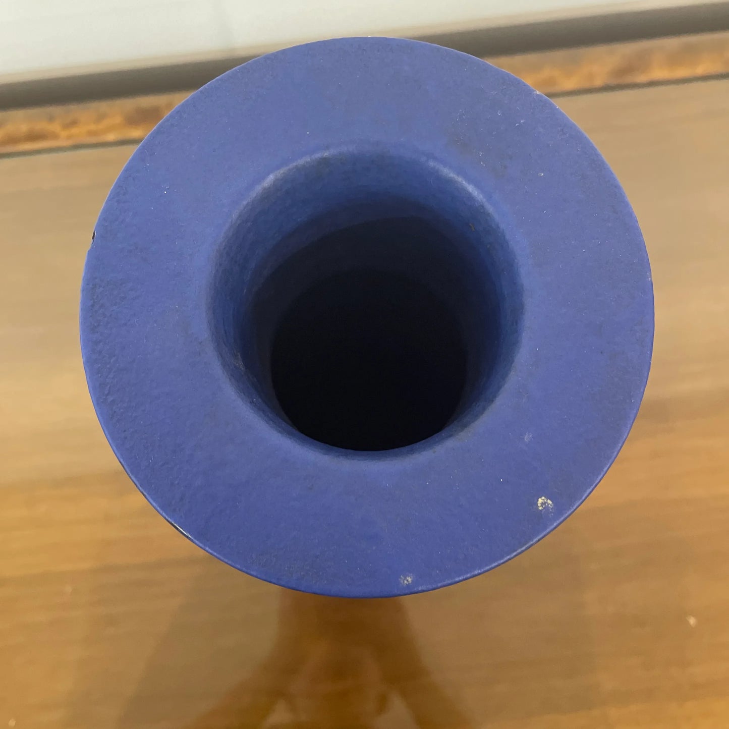 1950s Mid-Century Blue Italian Vase Bittosi or Aldo Lundi Style