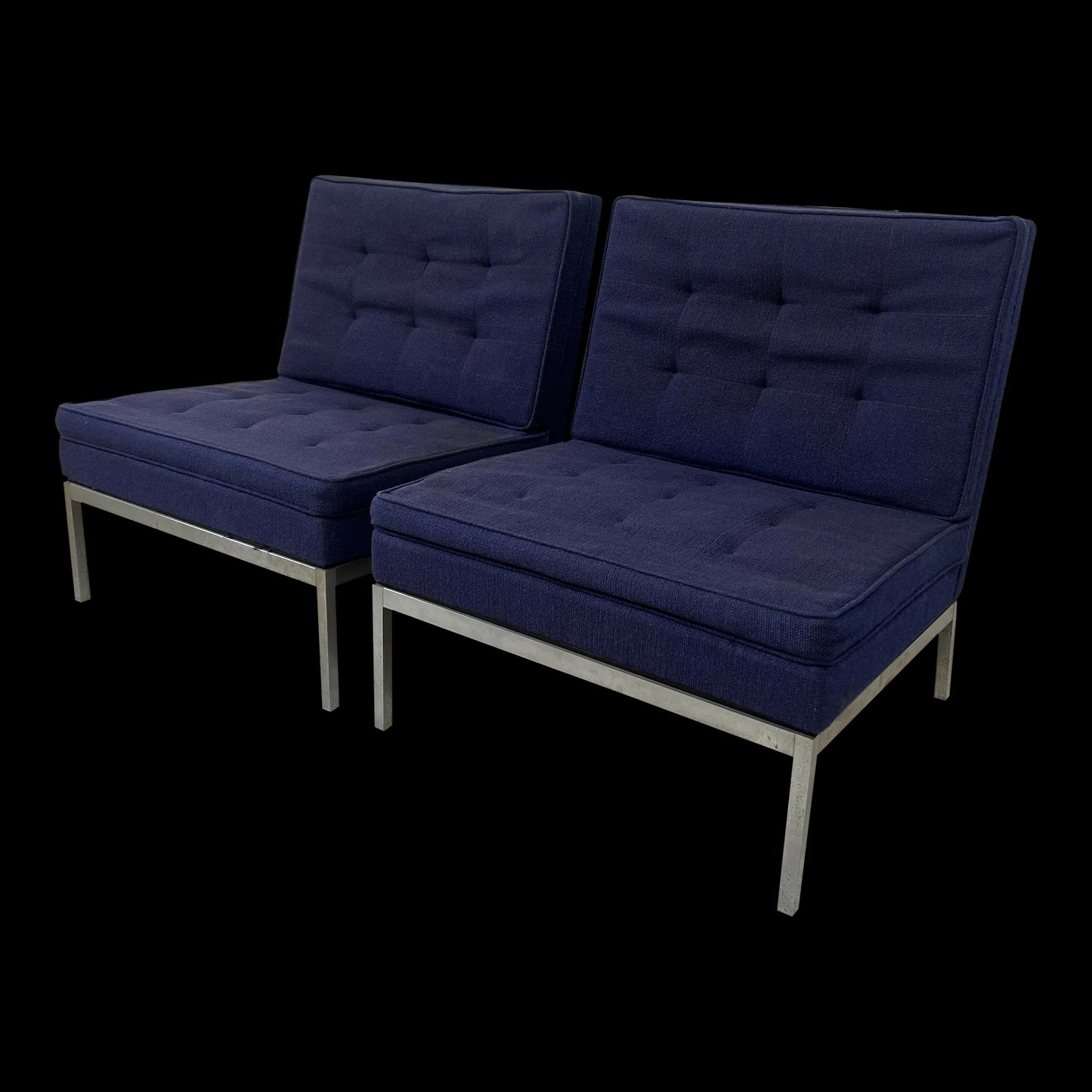 Pair of Florence Knoll Slipper Chairs