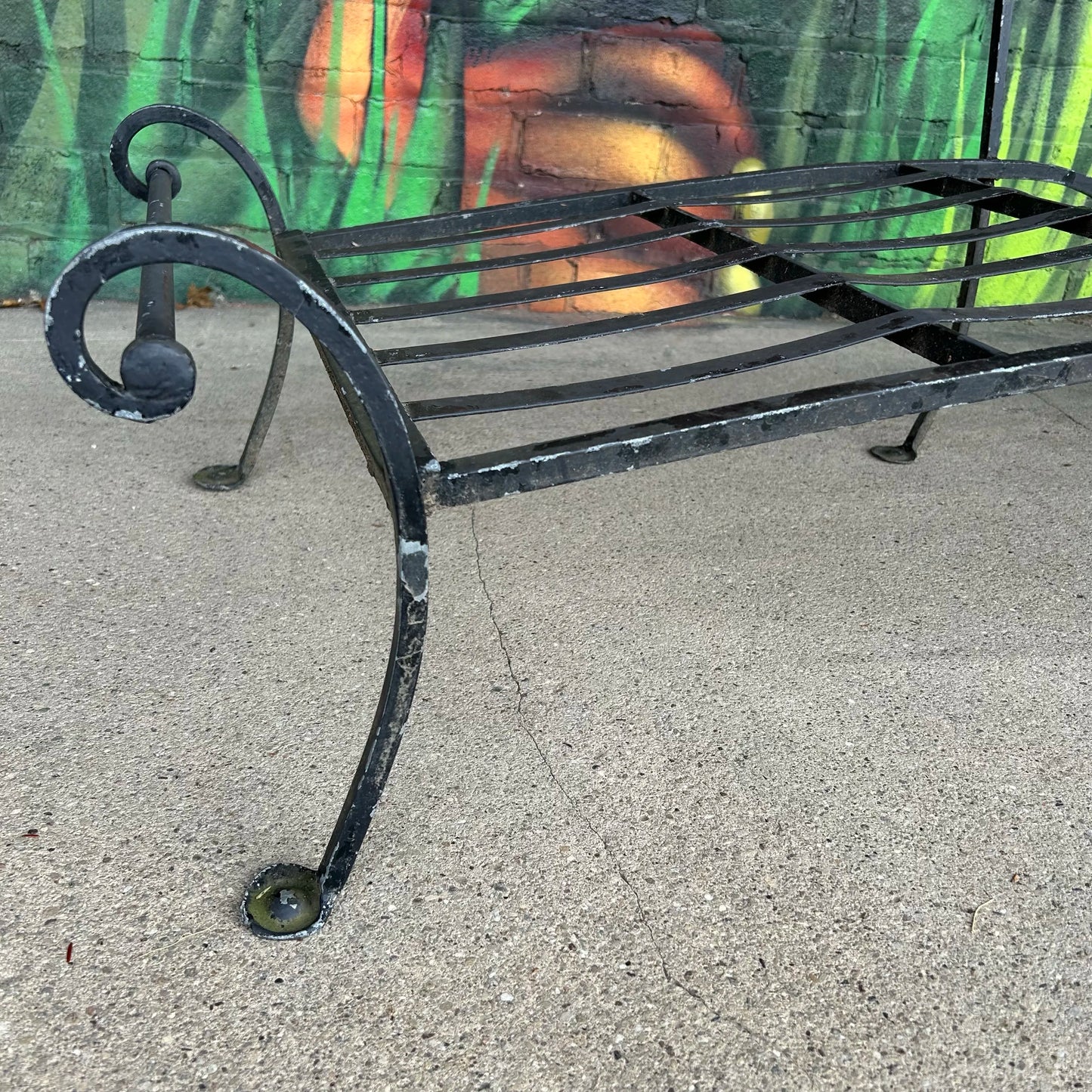 Wrought Iron Salterini Chaise Patio Lounge Chair