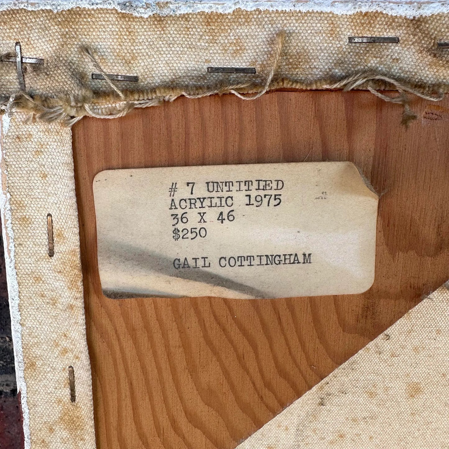 Gail Cottingham Abstarct Painting 1975 American Aspen Colorado