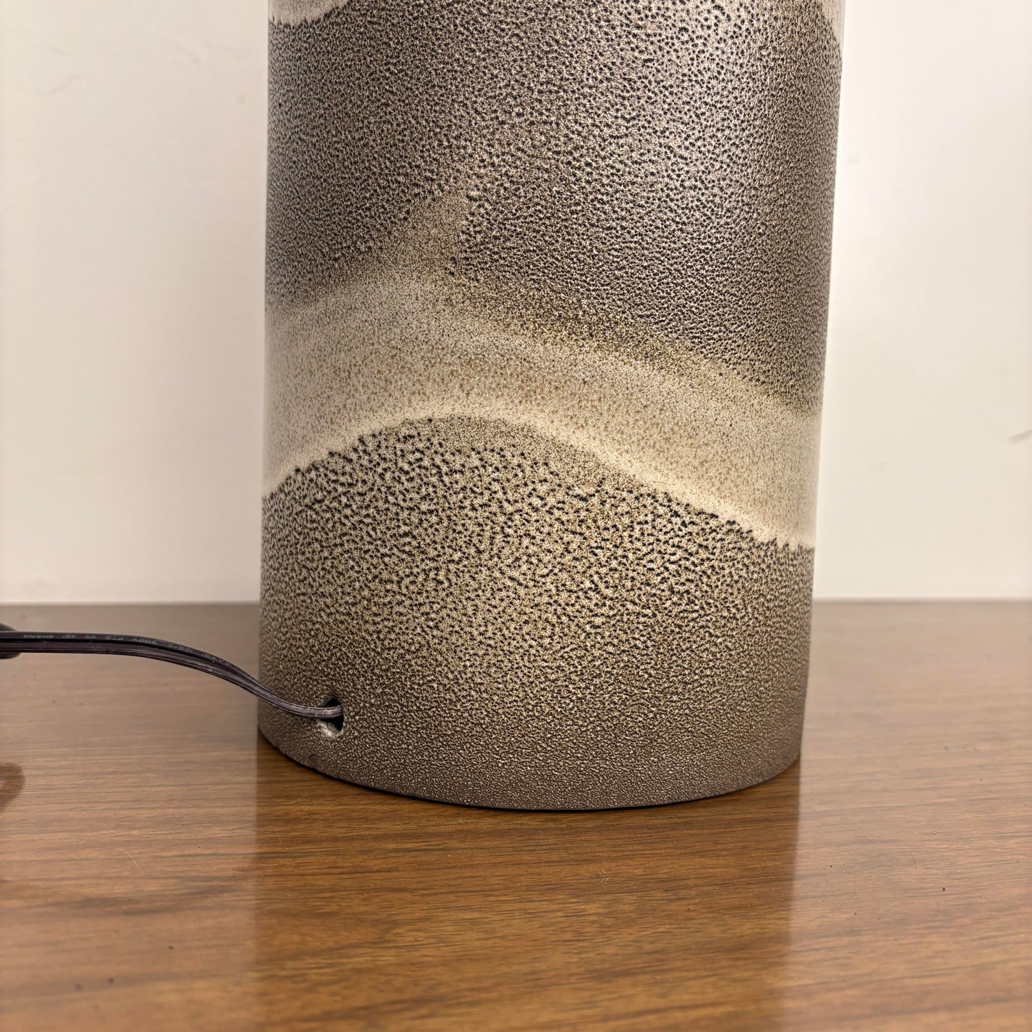 Mid Century Modern Ceramic Cylinder Lamp