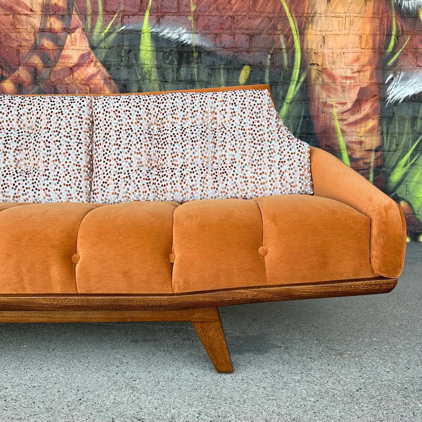 Mid Century Modern Pearsall Style Sofa