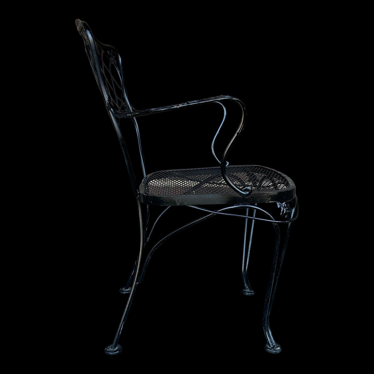 Vintage Woodard New Orleans Pattern Patio Arm Chair, Attributed