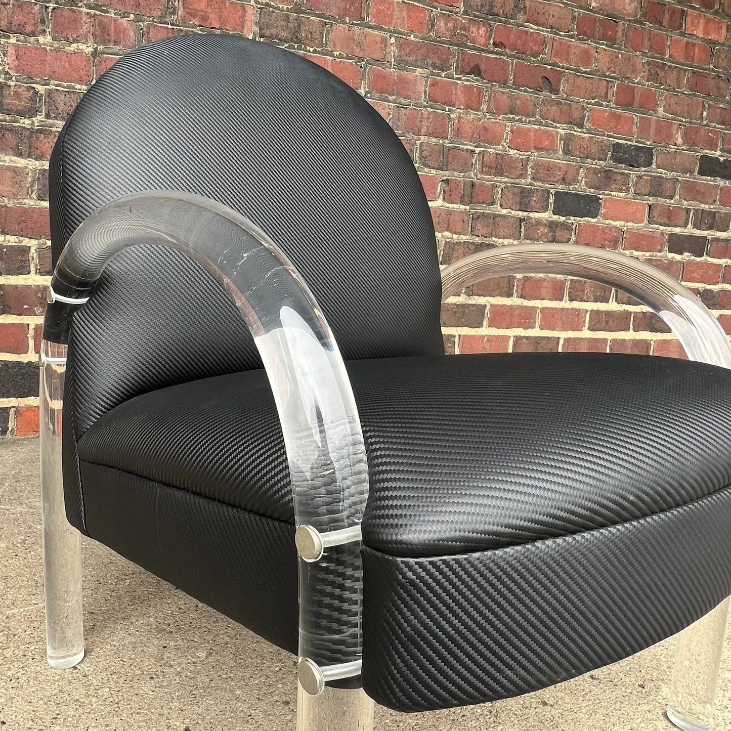 Mid Century Modern Pace Lucite Club Chair