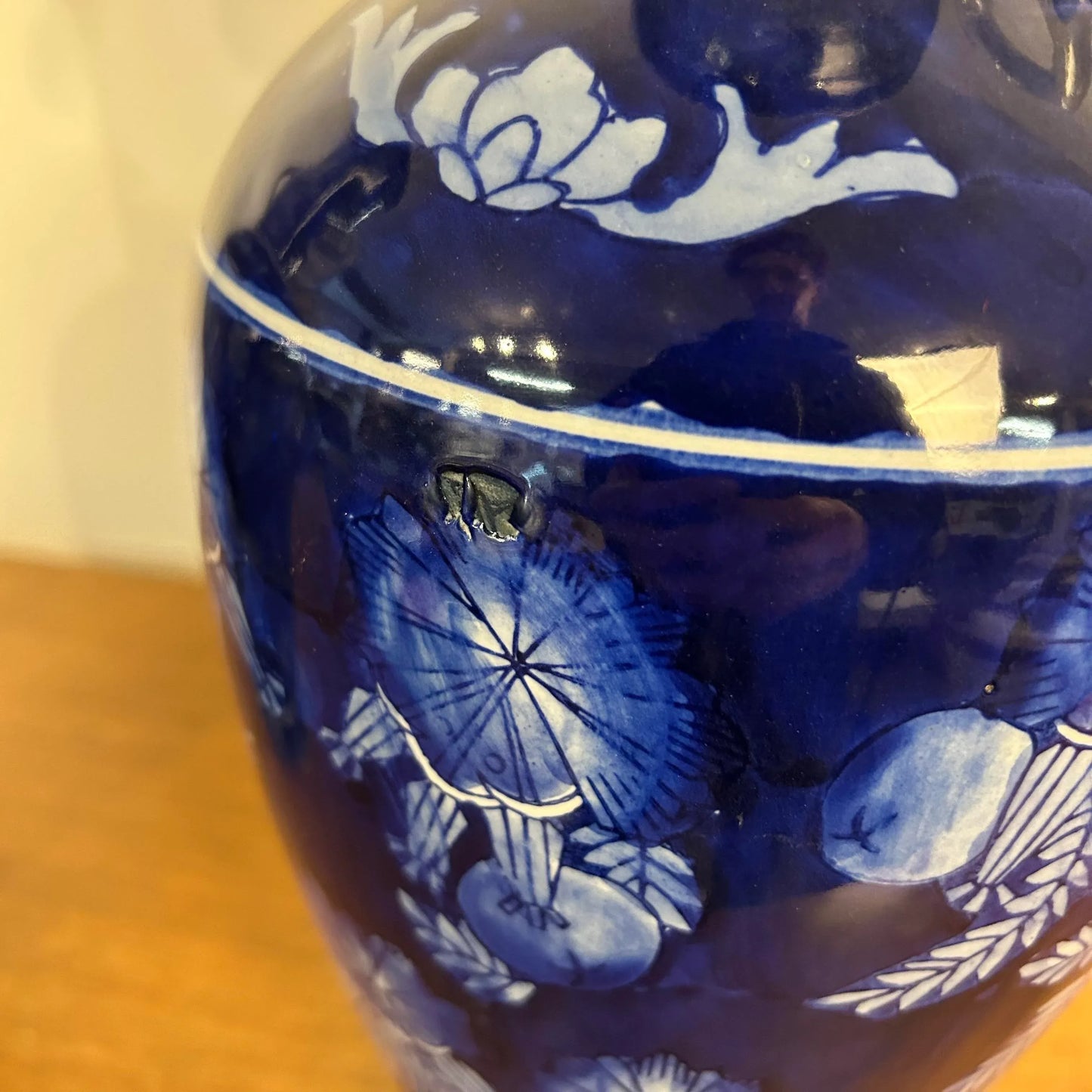 Pair of Blue Ceramic Vases