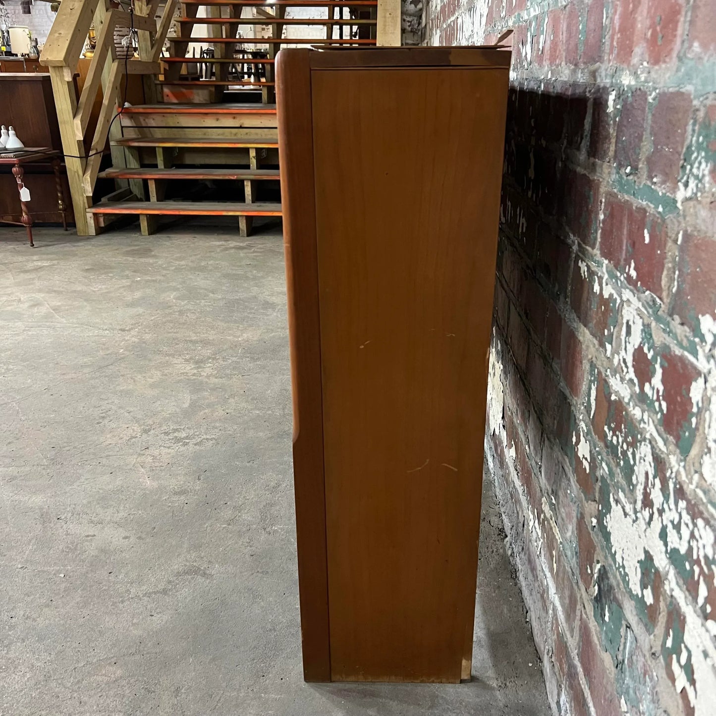 Cherry Wood Full Size Headboard With Storage Gibbings Style