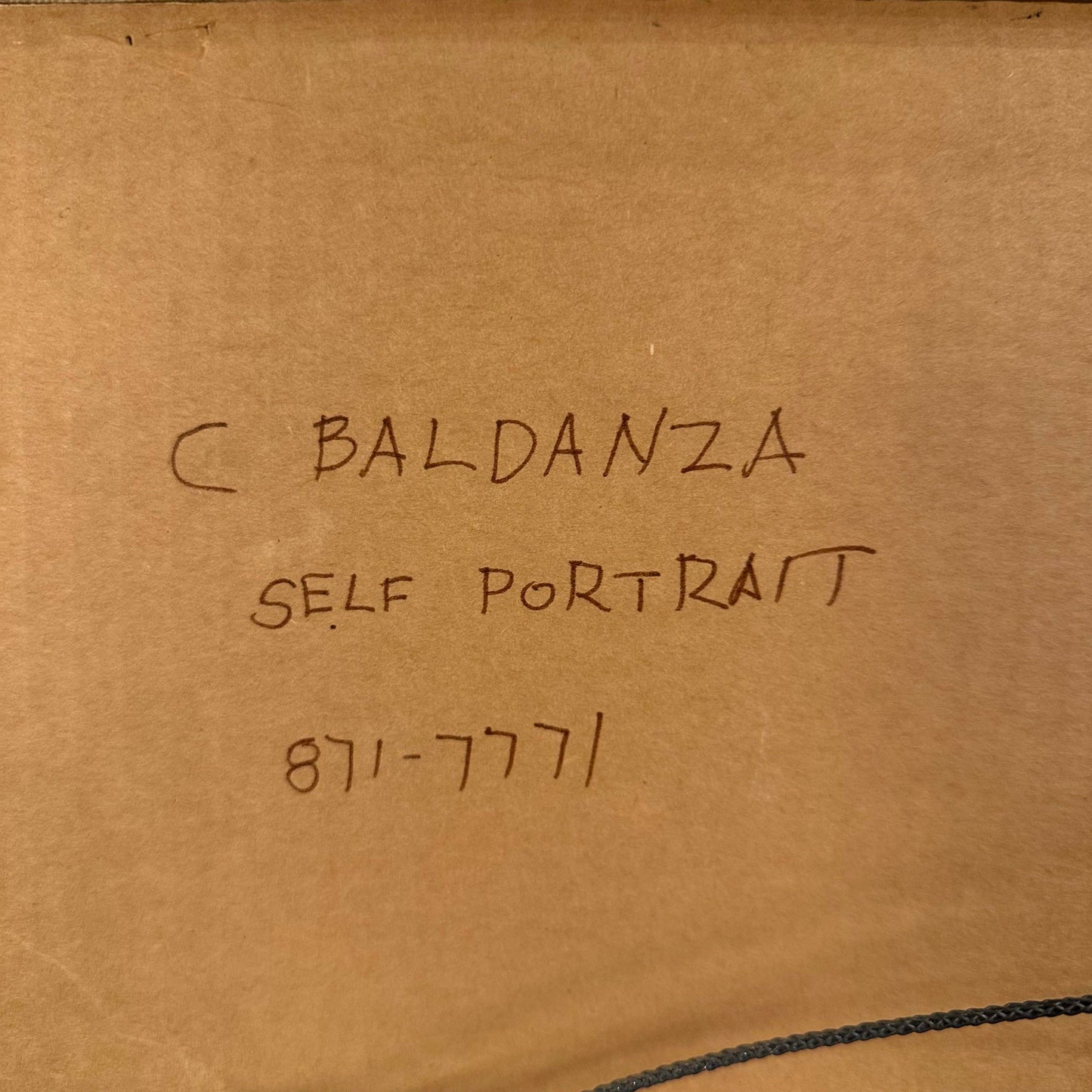 C. Baldanza Self Portrait Painting