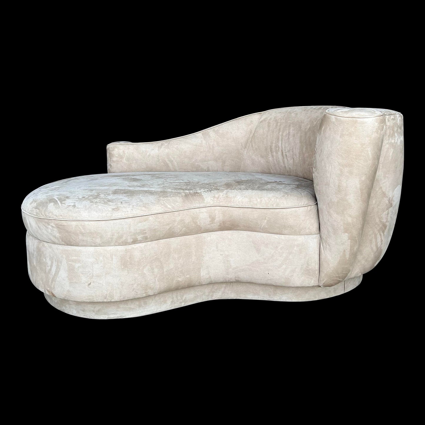 Vladimir Kagan Style Chaise Lounge Post Modern