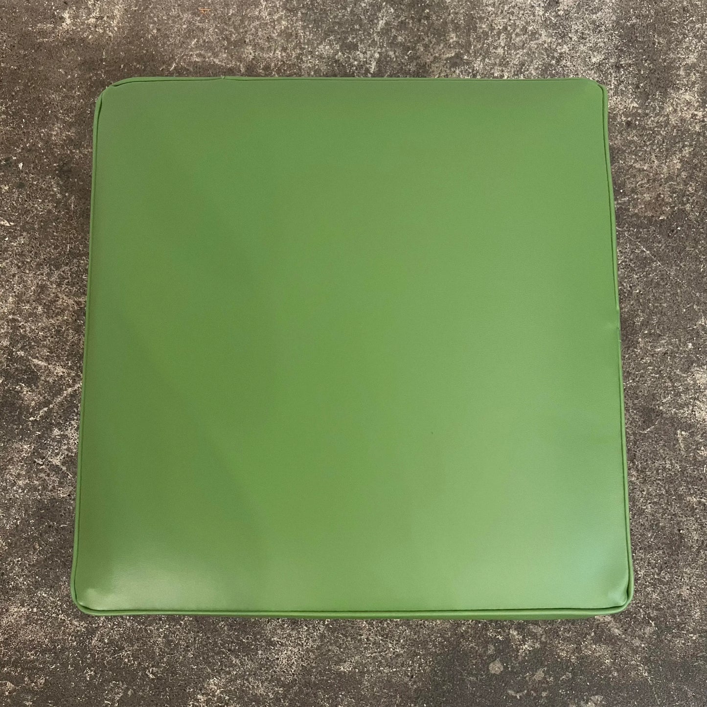 Paul McCobb Style Green Leatherette Ottoman