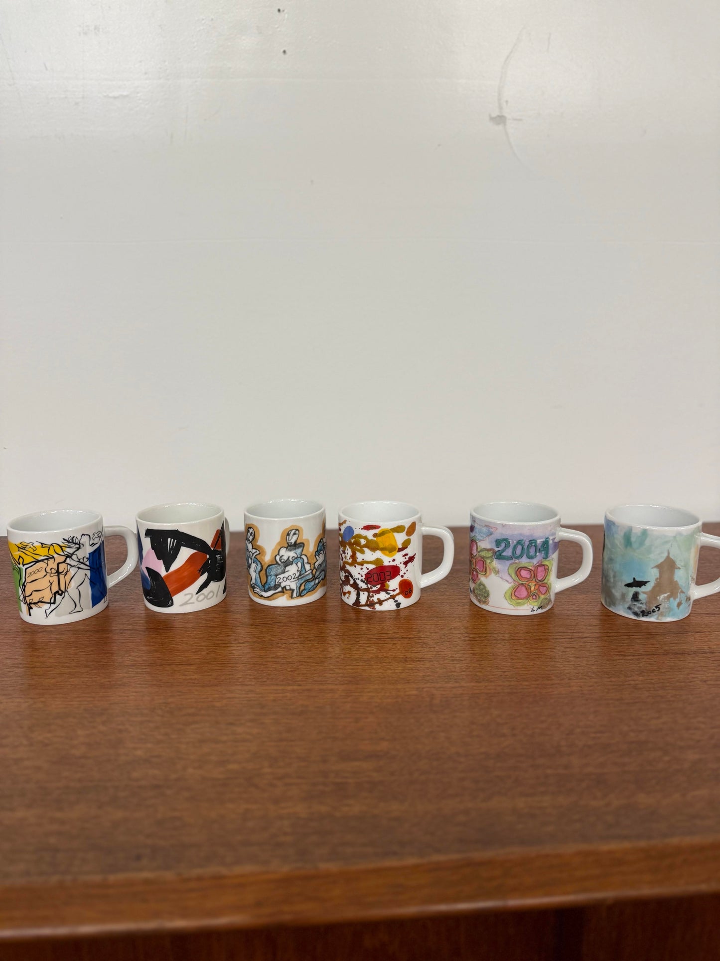 Complete Set of Royal Copenhagen Annual Mugs Small Size Years 67-14 47 Mugs Total