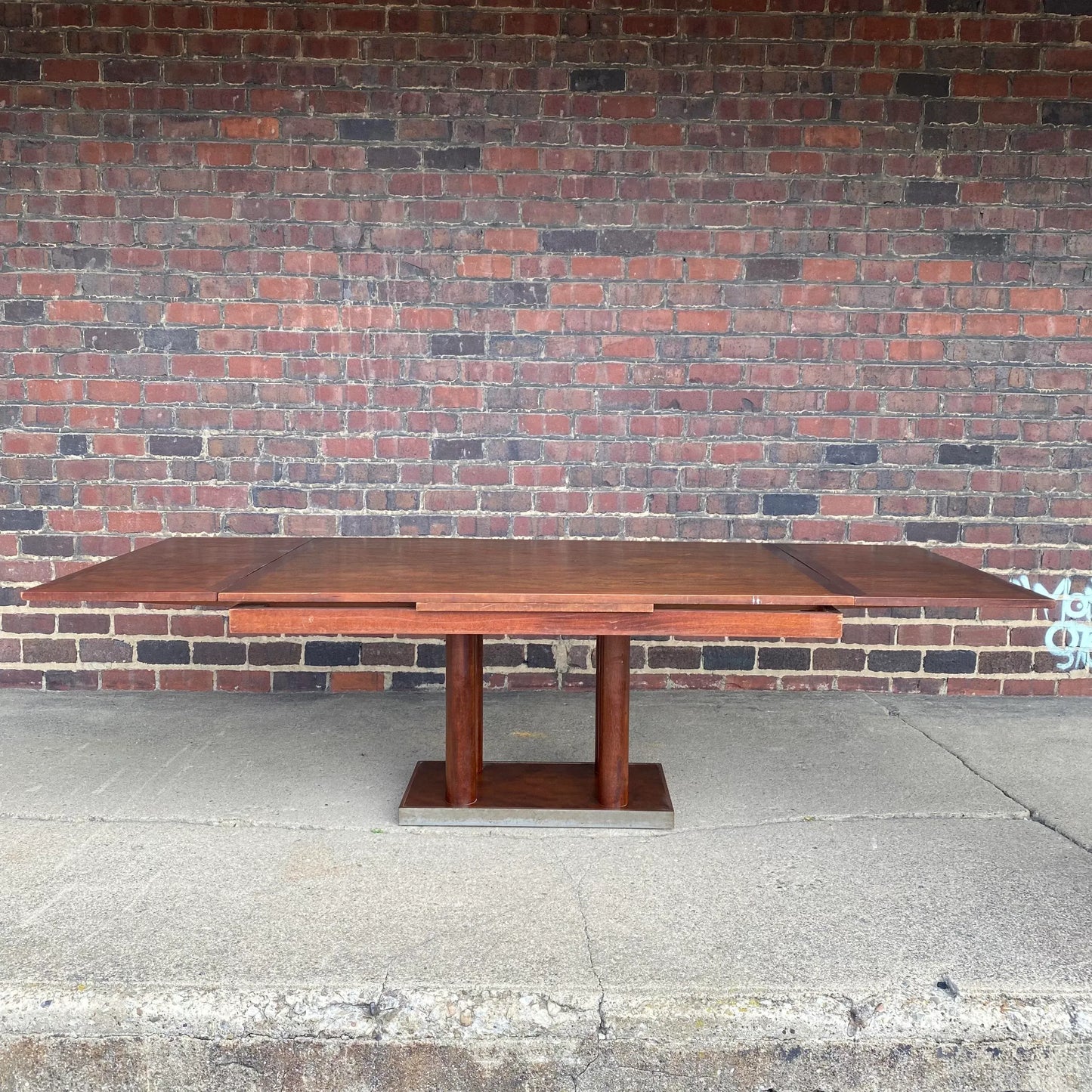 Roger Bal Art Deco Dinning Table Refectory Leaves