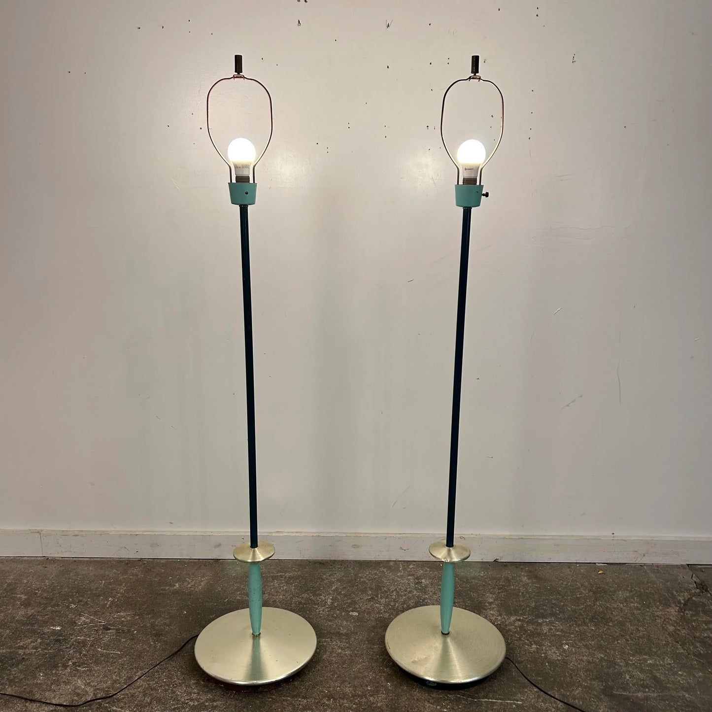 Pair of Mid Century Modern Floor Lamps