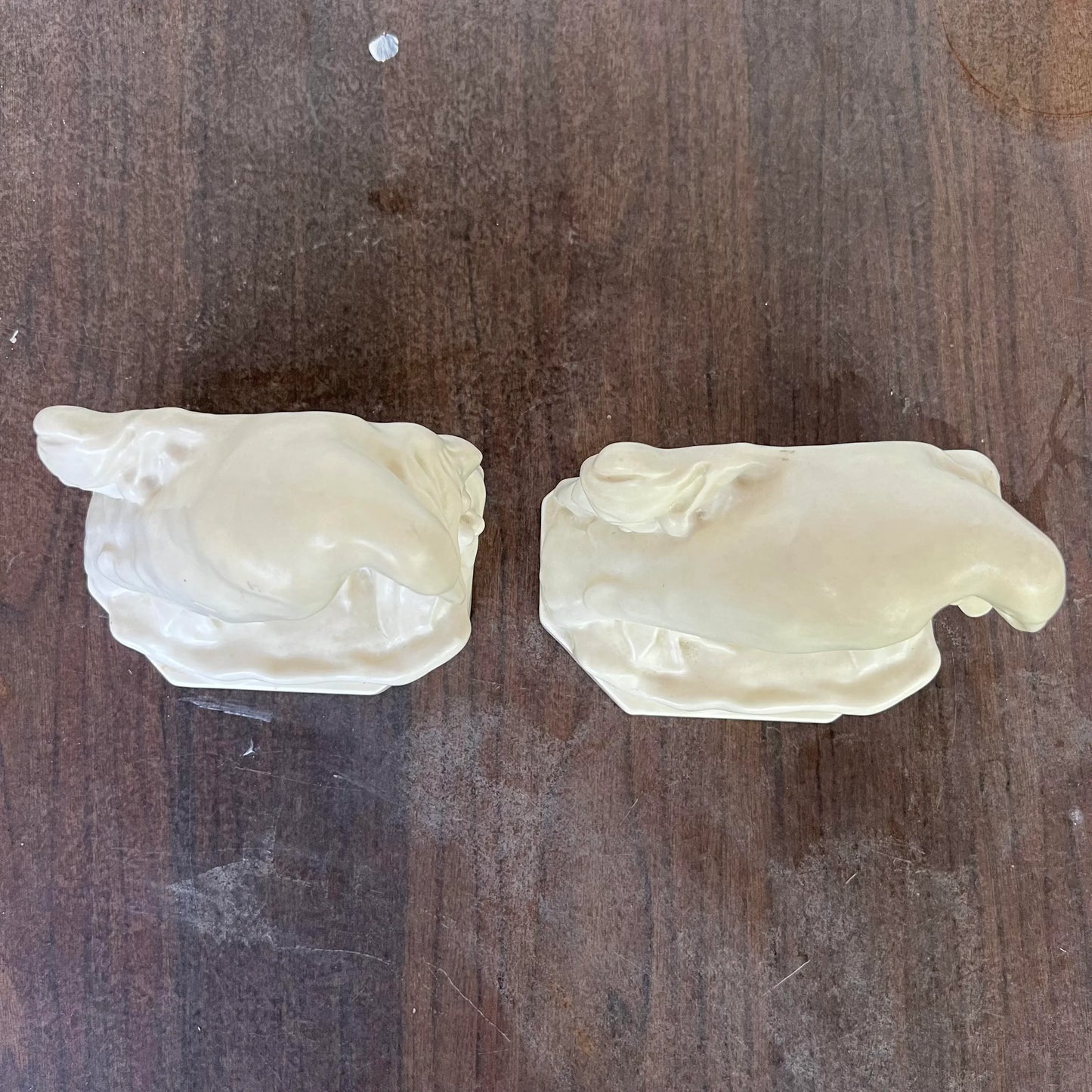 Pair of Rookwood Ceramic Crow Bookends Bird