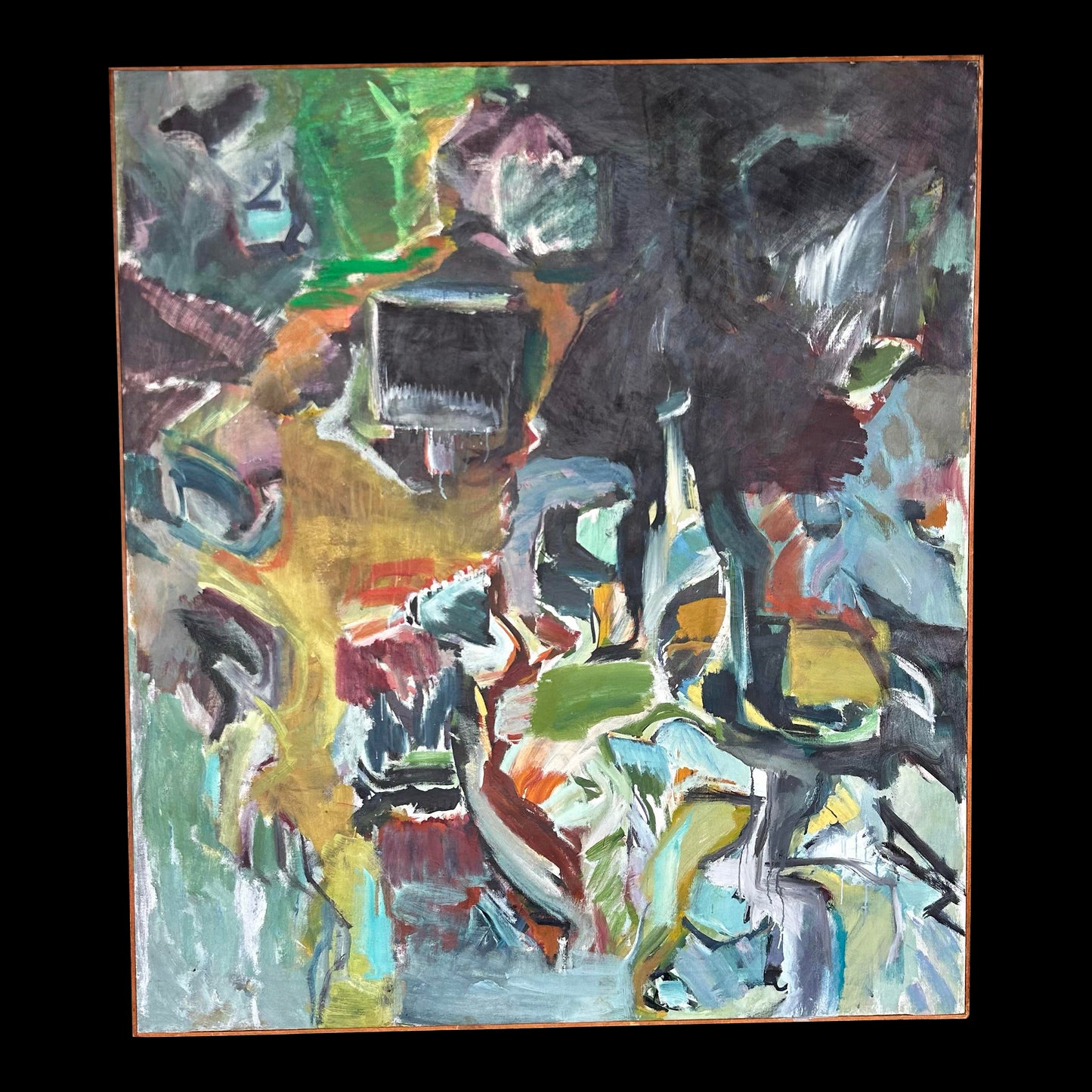 Robert Ranieri Abstract Painting 1966 Midcentury Modern