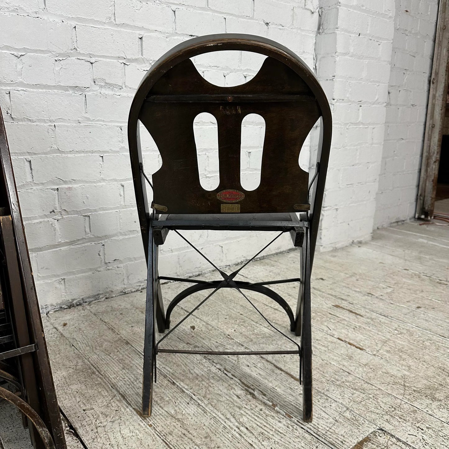 Louis Rastetter and Sons Wooden Folding Chair