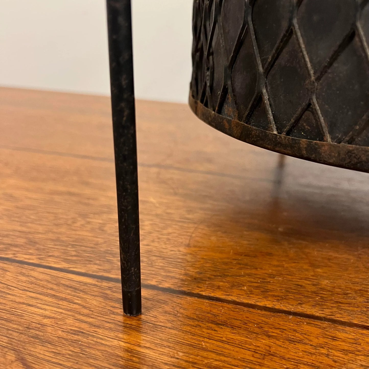 Maurice Duchin Mid Century Modern Iron Wastebasket