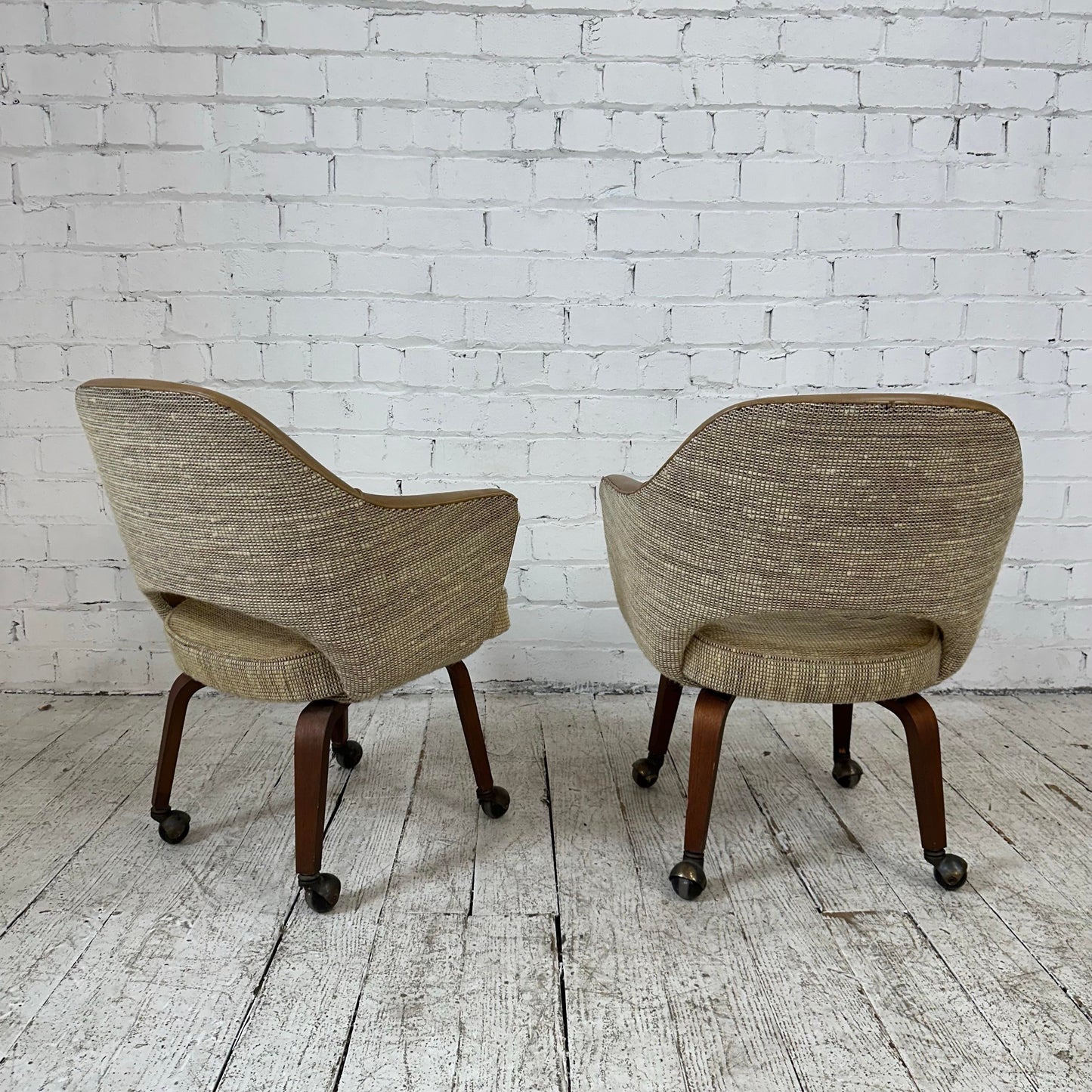 Saaranin Executive Arm Chair With Bentwood Legs on Casters