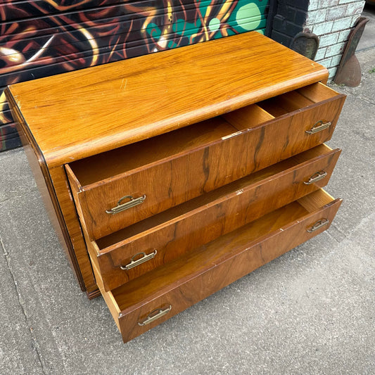 Art Deco Rosewood Waterfall Edge Chest of Drawers