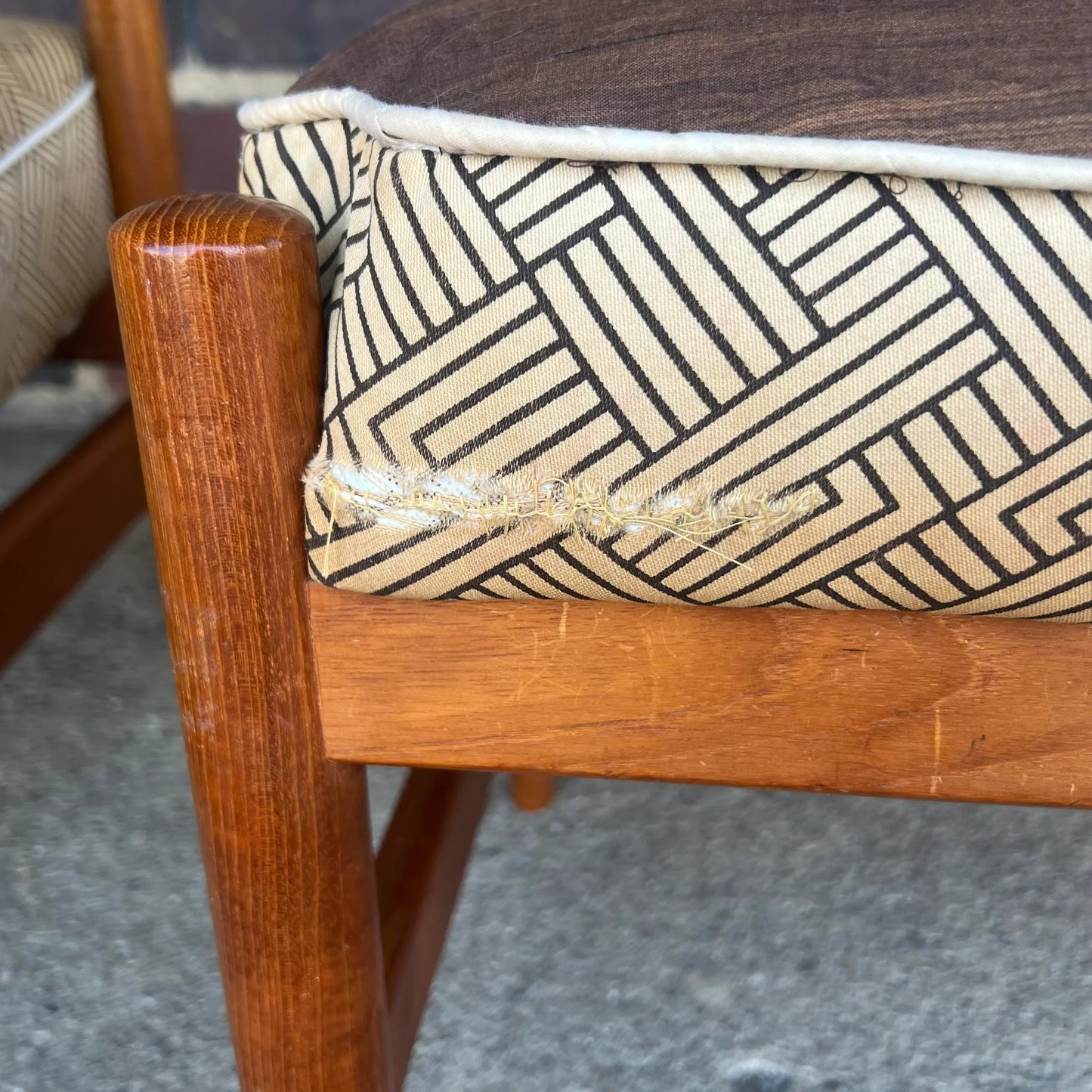 Danish Recliner With Ottoman