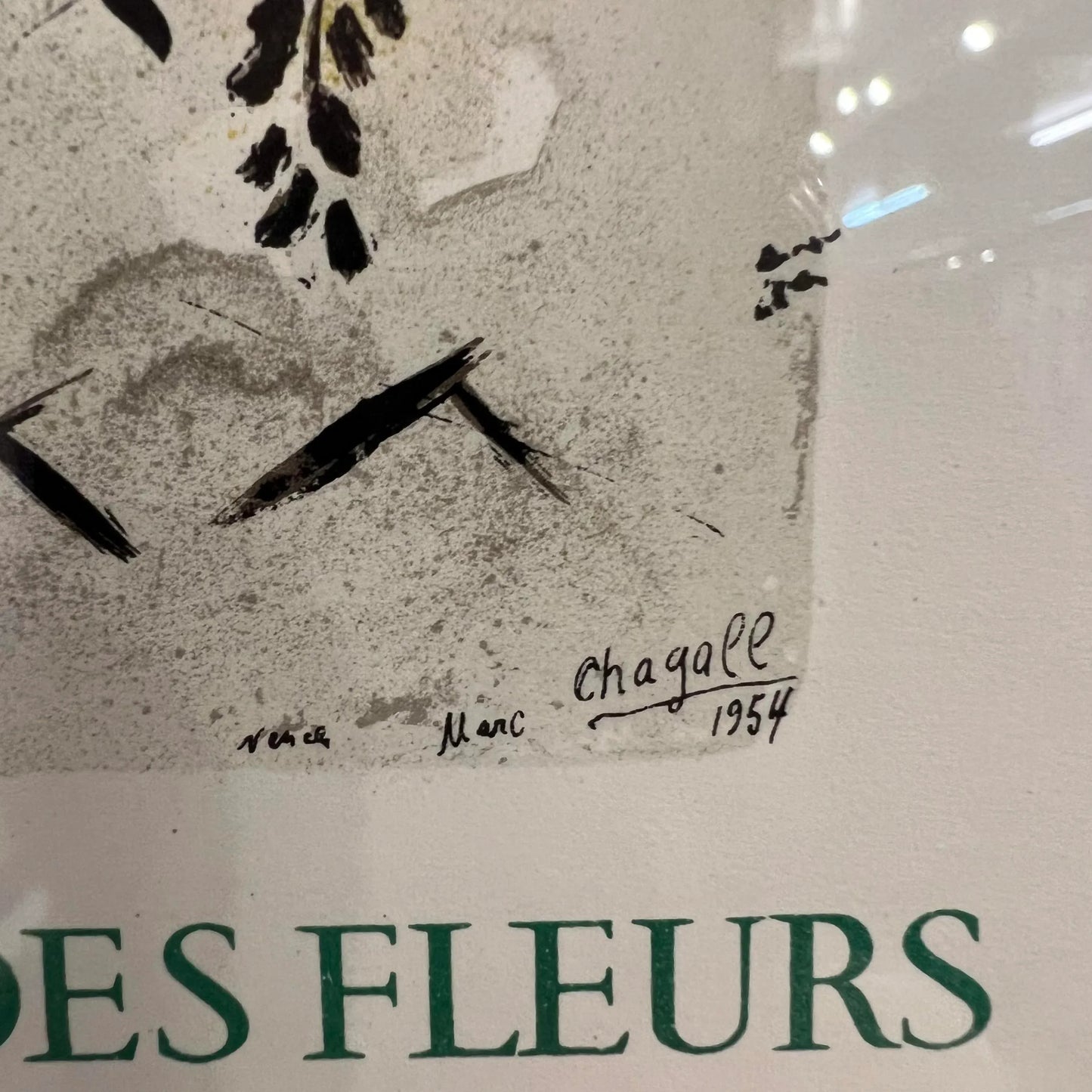 Marc Chegal “Vence - Cite’ Des Arts Et Des Fleurs” Print 1954