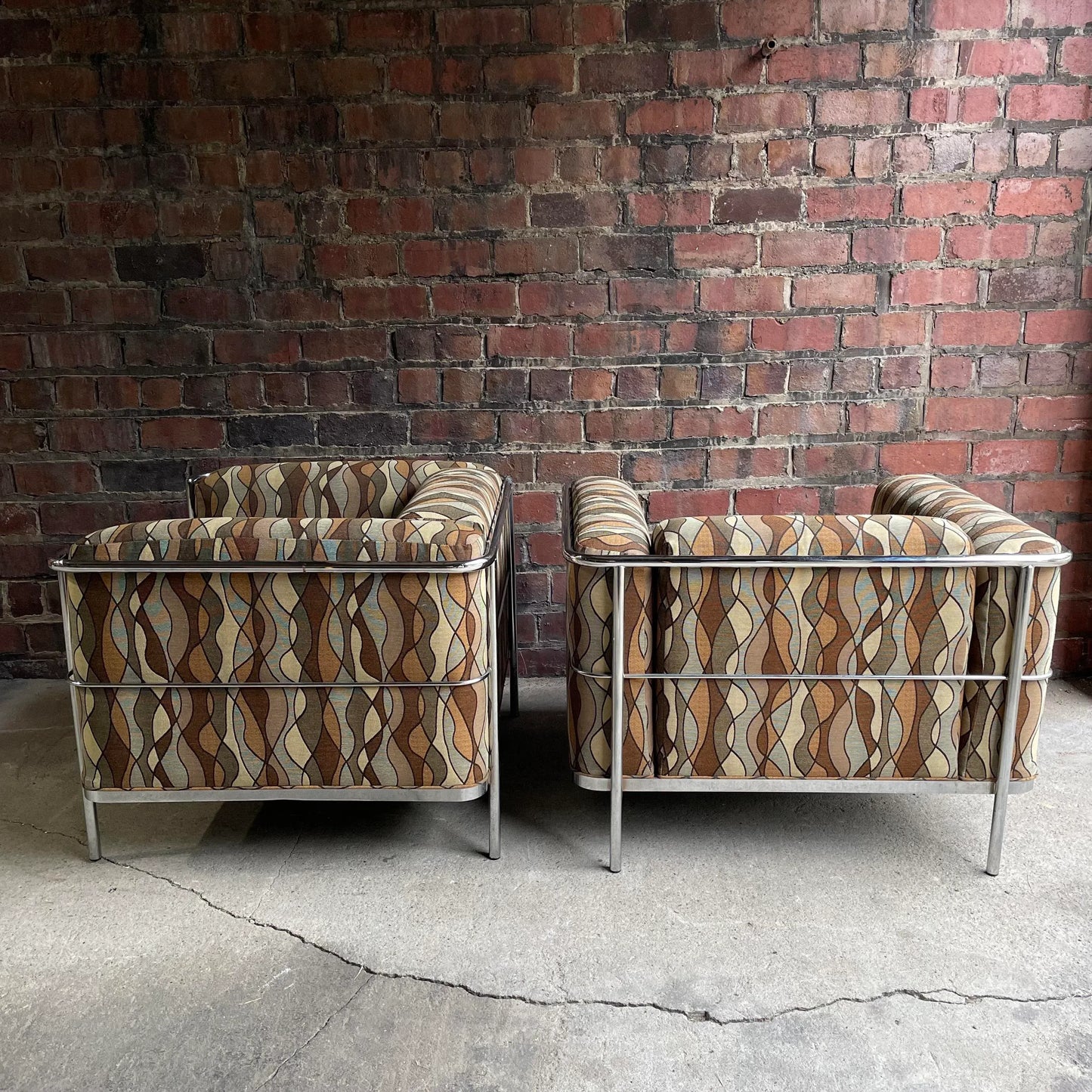 Le Corbusier for Jack Carwright Pair of Lc2 Club Chairs