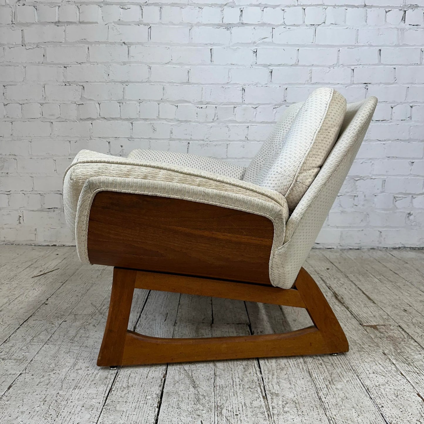 Large Adrian Pearsall Style Lounge Chair With Wood Sides