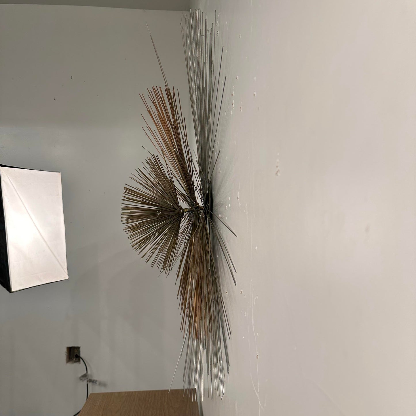 Mid Century Modern Curtis Jere Metal Starburst Wall Sculpture