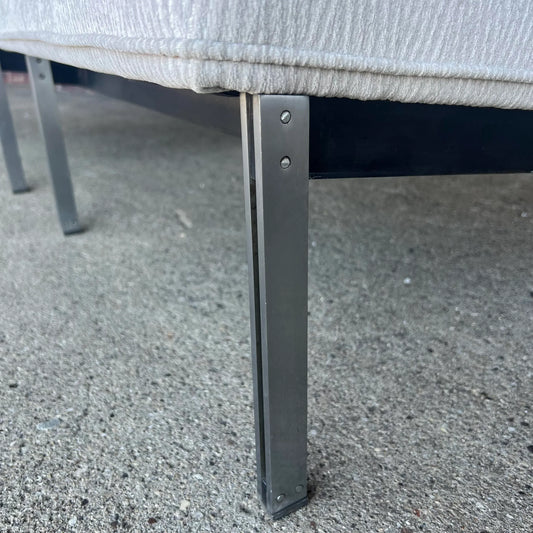 Pair of Knoll Parallel Bar Slipper Chairs Reupholstered